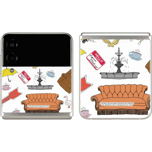 Warner Bros Classic FRIENDS Icons Galaxy Z Flip3 5G Skin